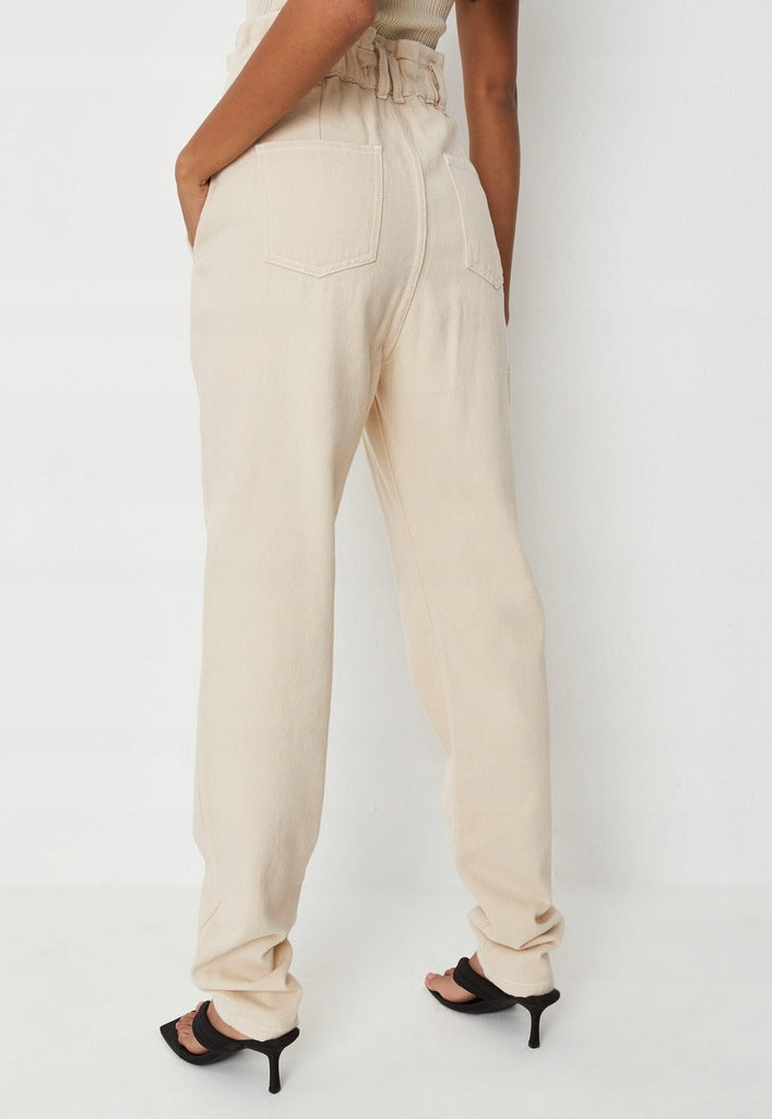 MISSGUIDED SPODNIE JEANSOWE BOYFRIEND