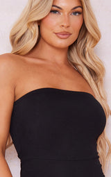 Black Bandeau Playsuit