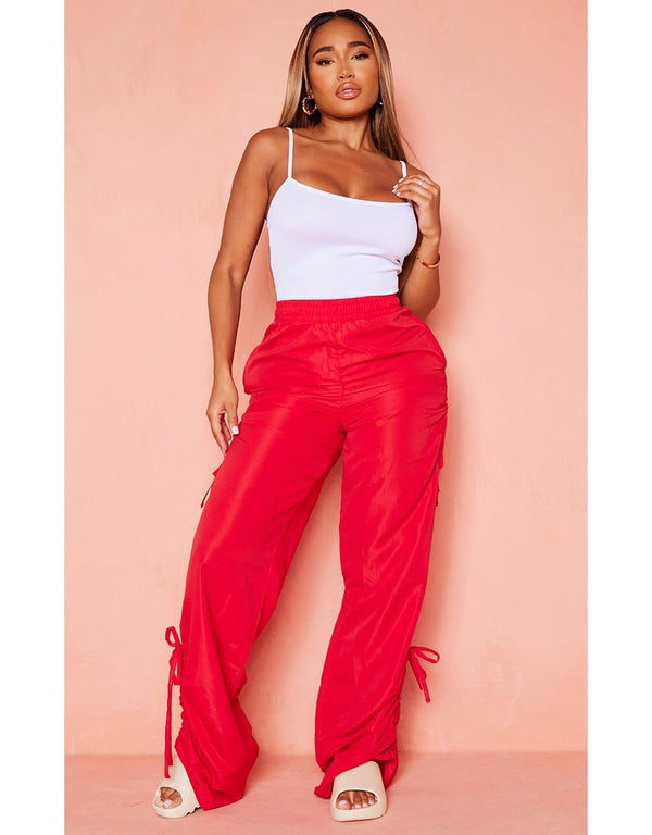 Shape White Rib Scoop Neck Strappy Bodysuit