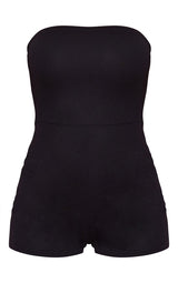 Black Bandeau Playsuit