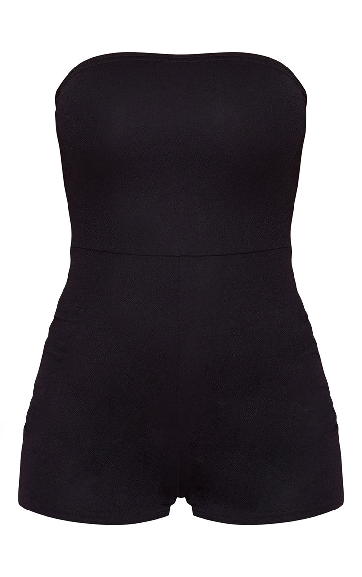 Black Bandeau Playsuit
