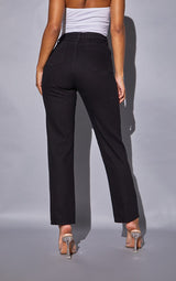 Black Basic Straight Jeans