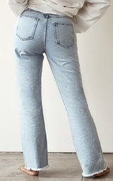 PRETTYLITTLETHING Shape Vintage Ripped Straight Leg Jeans