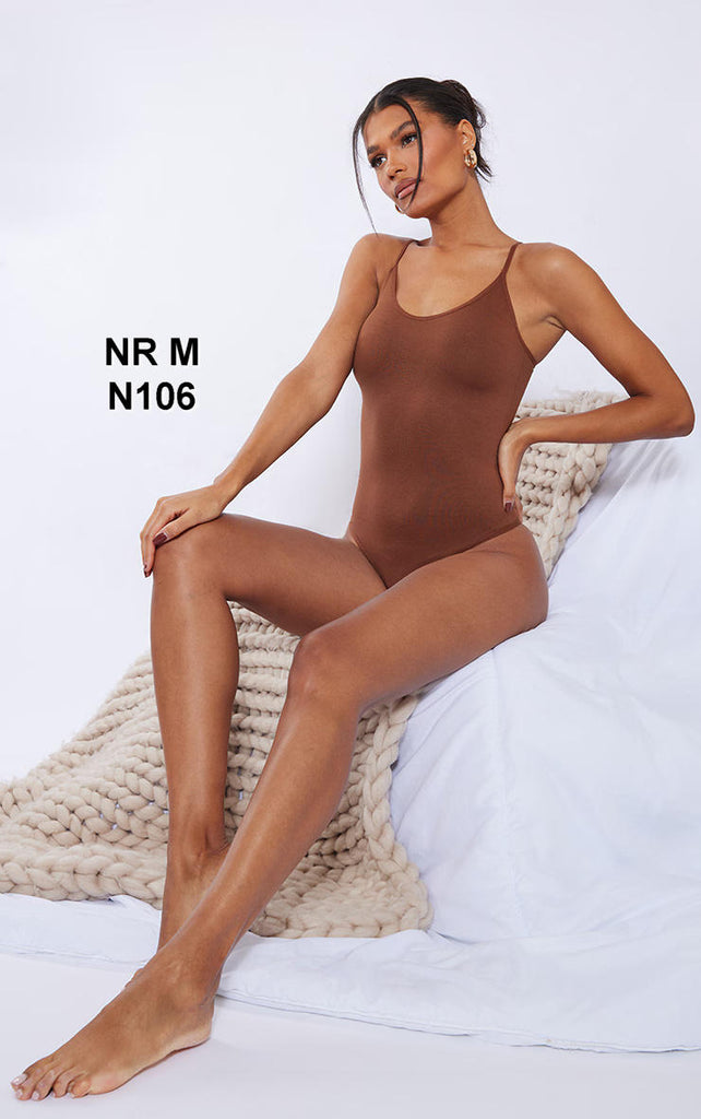 Brown Shapewear Solution Thong Body
