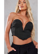 Black Bandage V Bar Corset