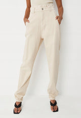 MISSGUIDED SPODNIE JEANSOWE BOYFRIEND