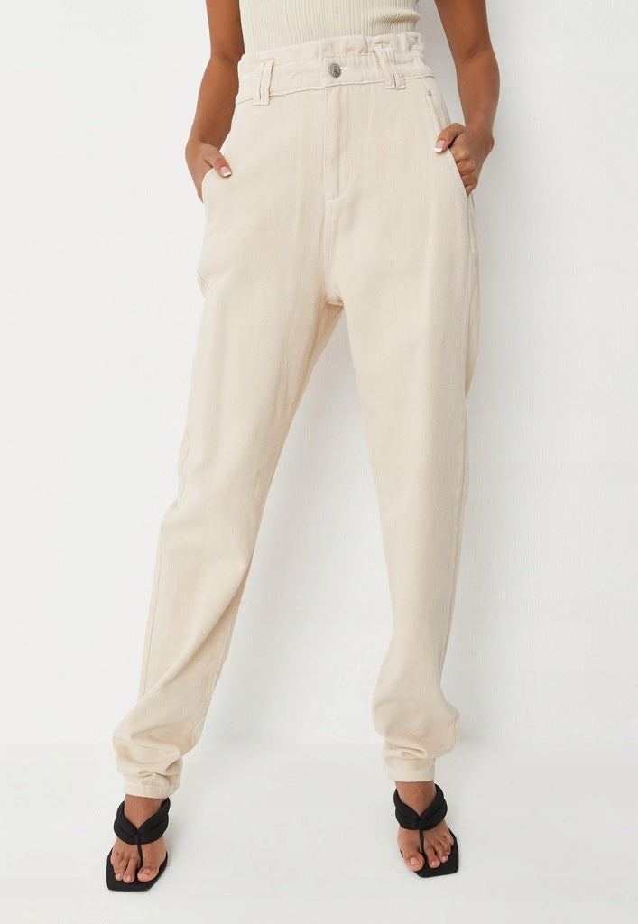 MISSGUIDED SPODNIE JEANSOWE BOYFRIEND