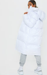 Petite White Maxi Puffer Coat