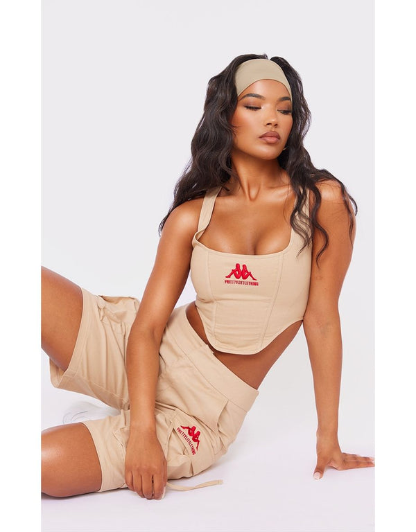 Kappa Stone Embroidered Logo Corset