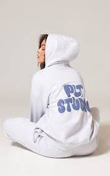 PRETTYLITTLETHING Contrasting Print Logo Oversized Hoodie